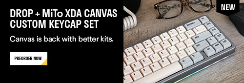 DROP MiTo XDA CANVAS CUSTOM KEYCAP SET Canvas is back with better kits. 